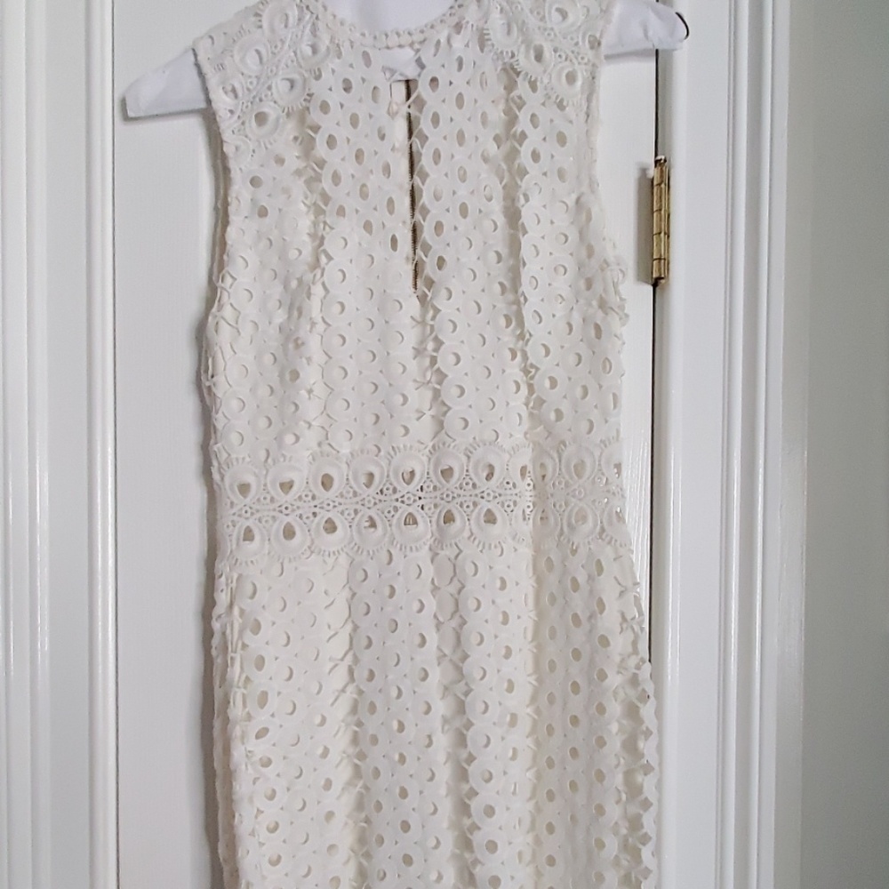 White lace dress